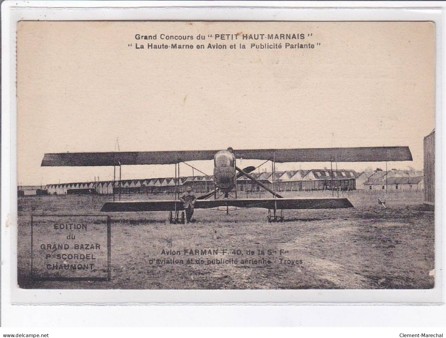 CHAUMONT: Grand Concours Du "petit Haut Marnais" La Haute-marne En Avion Et La Publicité Parlante - Très Bon état - Chaumont