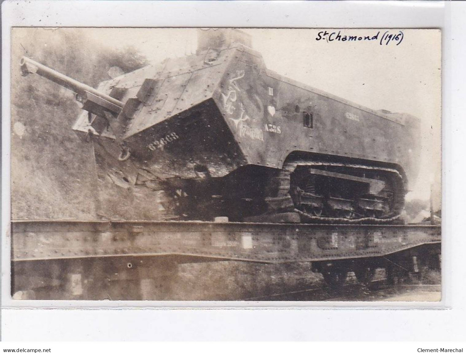 SAINT-CHAMOND: Tank Français Pris Par Les Allemands, Militaire - Très Bon état - Saint Chamond