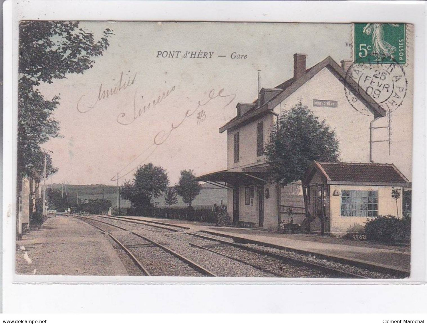 PONT D'HERY: Gare - état - Autres & Non Classés