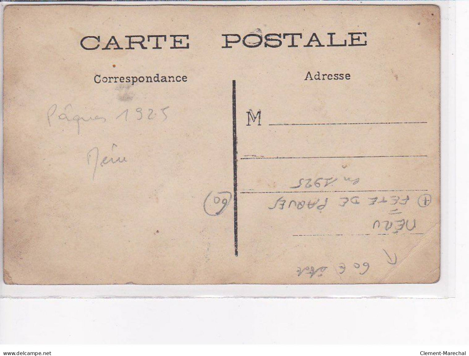 MERU - Carte Photo - Fête De Pâques - 1925 - état - Meru