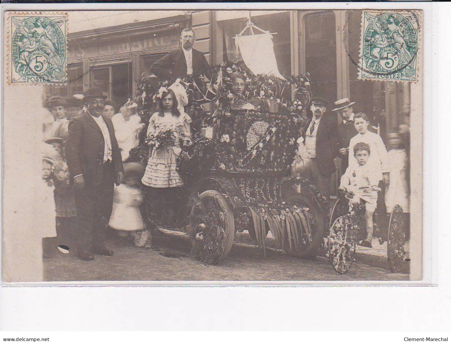 MERU - Carte Photo - Fête Des Fleurs - Char Des Compositeurs - Très Bon état - Meru