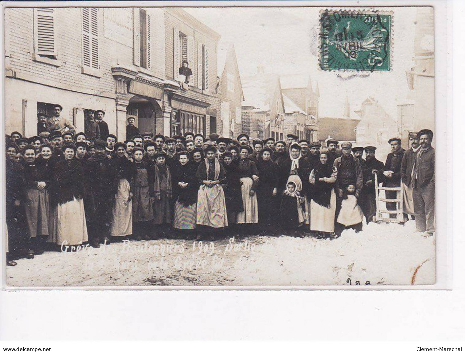 MERU - Carte Photo - Grève Des Boutonniers - 1909 - Très Bon état - Meru