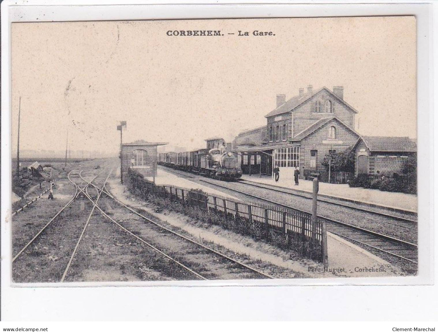 CORBEHEM: La Gare - état - Altri & Non Classificati