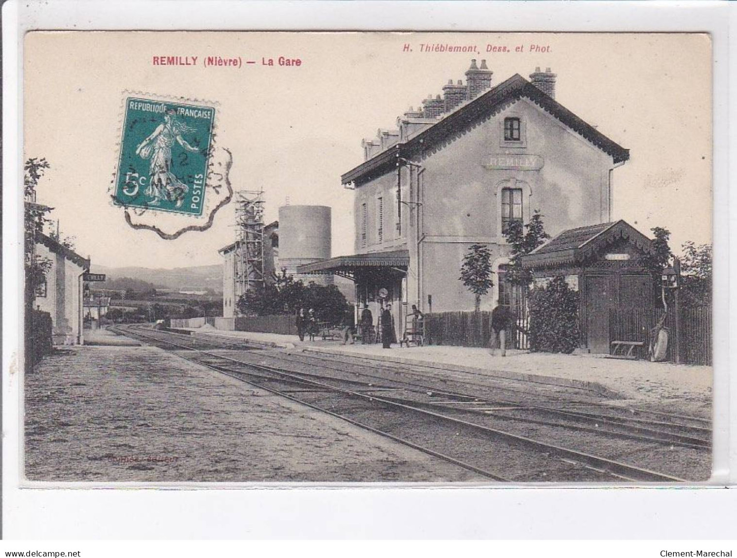 REMILLY: La Gare - Très Bon état - Andere & Zonder Classificatie