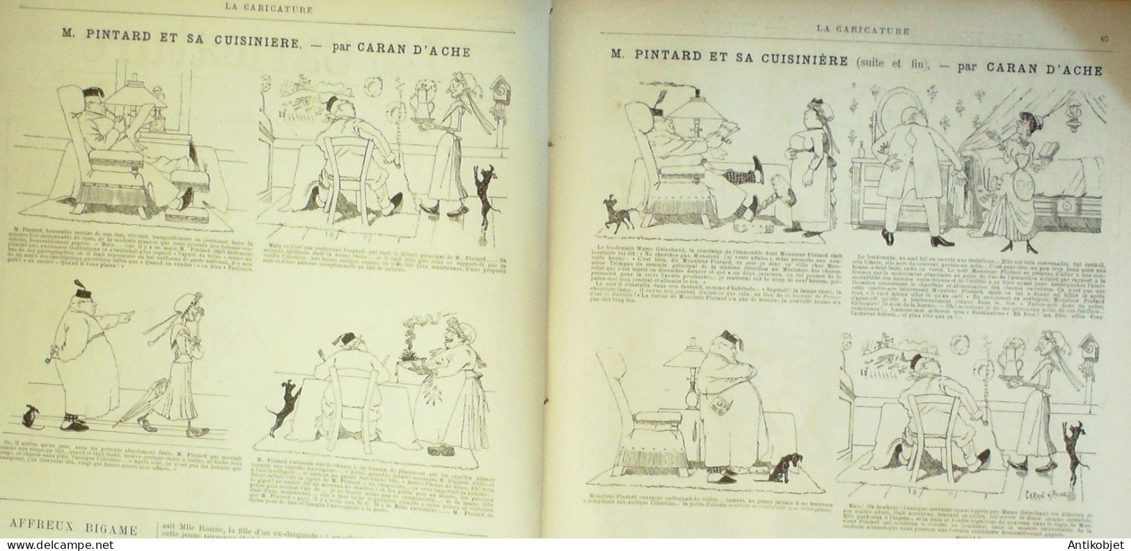 La Caricature 1886 N°322 Scolaires Draner Pintard Et Sa Cuicinière Caran D'Ache Bourget Par Luque Sorel - Magazines - Before 1900