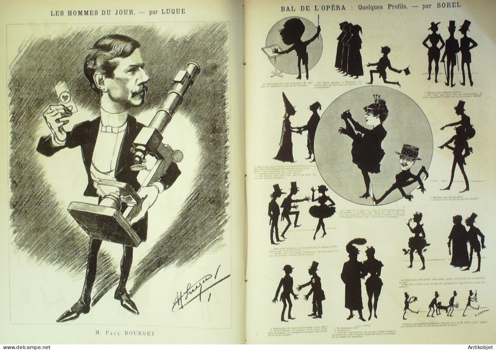La Caricature 1886 N°322 Scolaires Draner Pintard Et Sa Cuicinière Caran D'Ache Bourget Par Luque Sorel - Riviste - Ante 1900