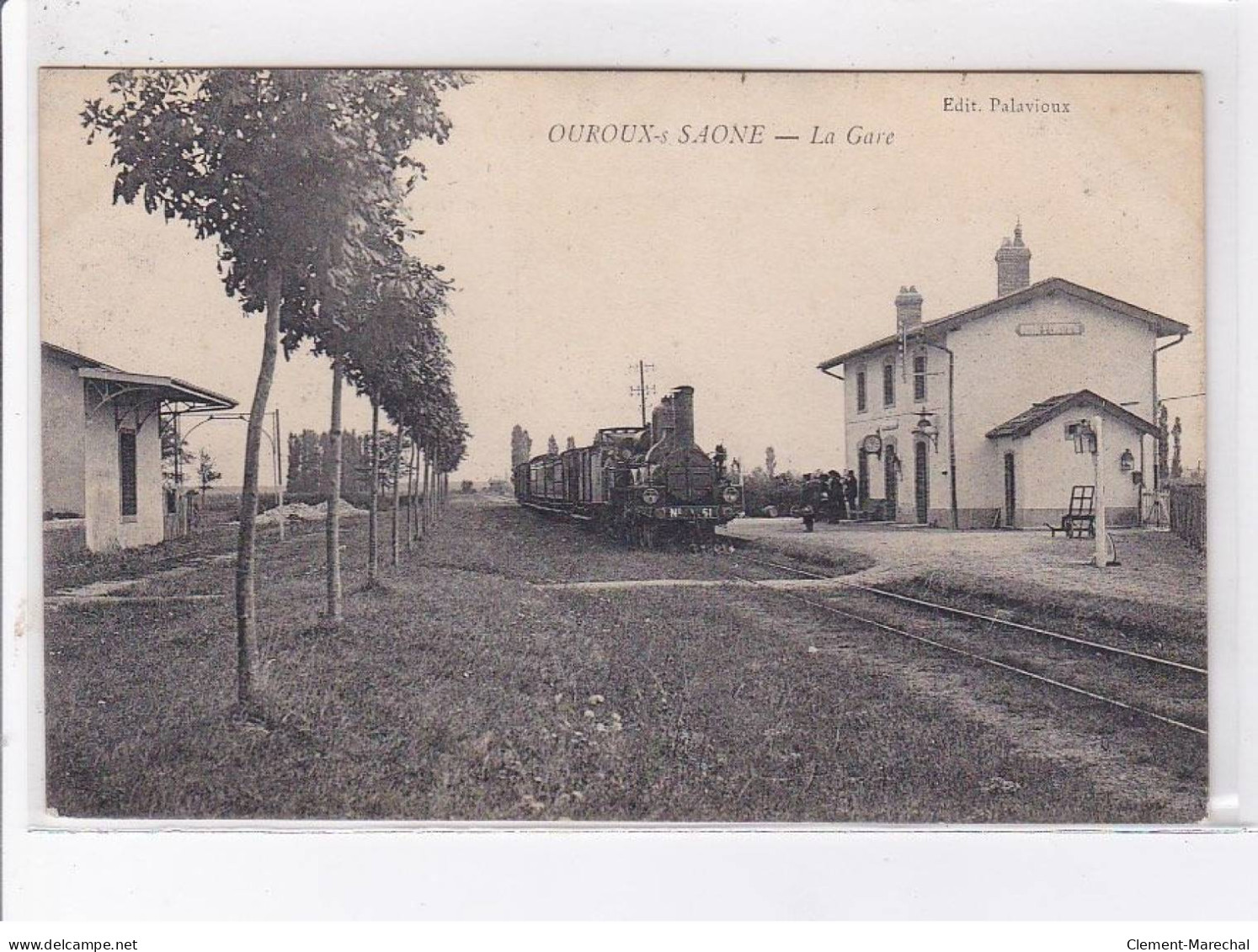 OUROUX-sur-SAONE: La Gare - Très Bon état - Andere & Zonder Classificatie