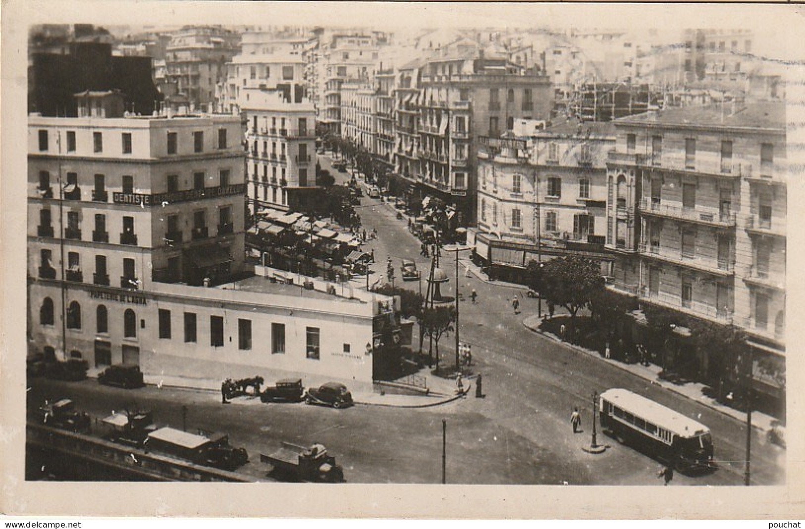 HO Nw 14- ALGER ( ALGERIE ) - CARREFOUR DE L' AGHA ET RUE RICHELIEU - VUE GENERALE - Algeri