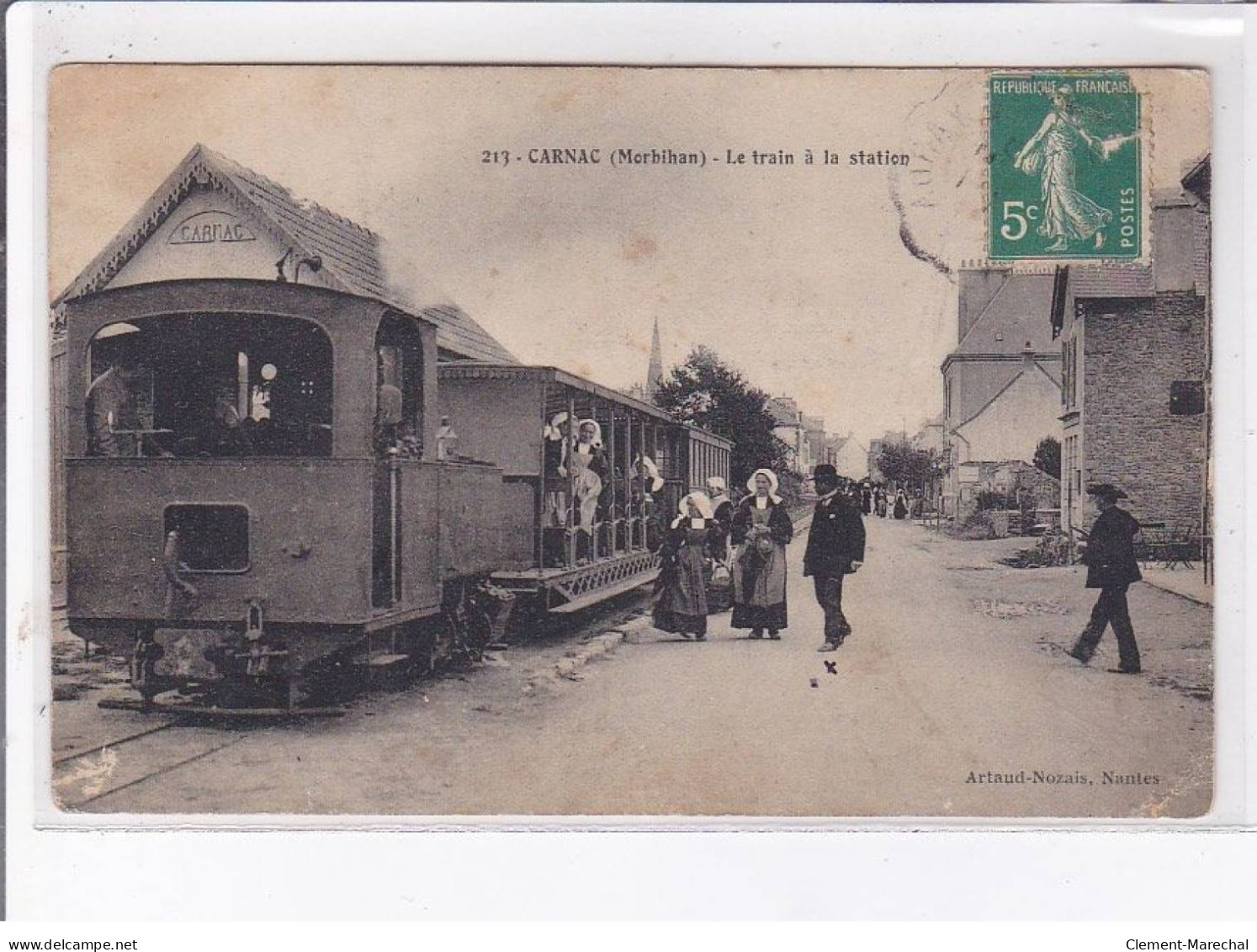 CARNAC: Le Train à La Station - état - Carnac