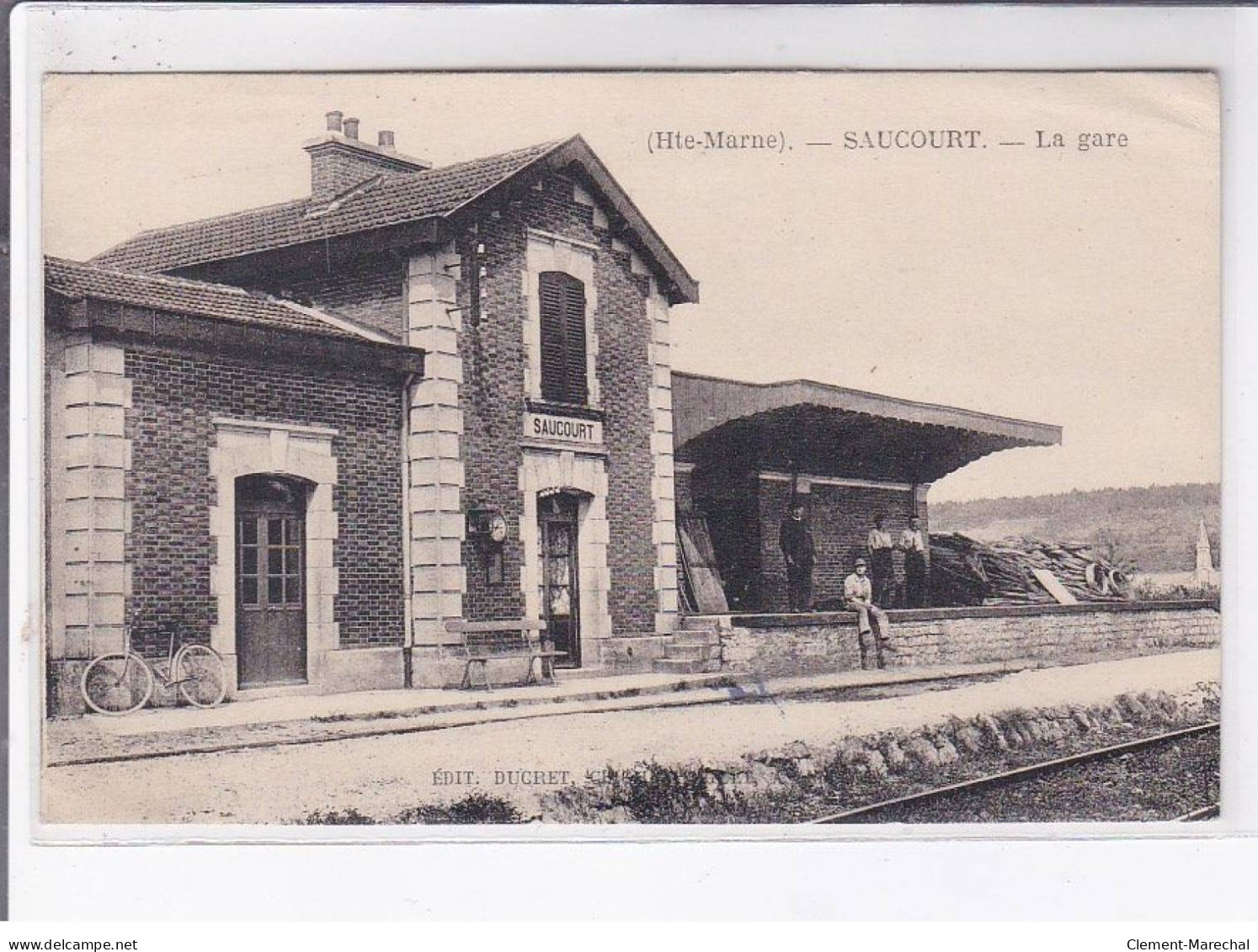 SAUCOURT: La Gare - état - Other & Unclassified