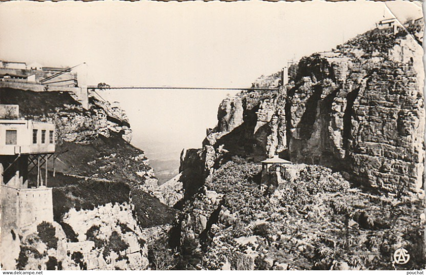 HO Nw 14- CONSTANTINE  ( ALGERIE ) - LE PONT DE SIDI M' CID ET LA SORTIE DES GORGES - EDIT. SIRECKY , ORAN - Constantine