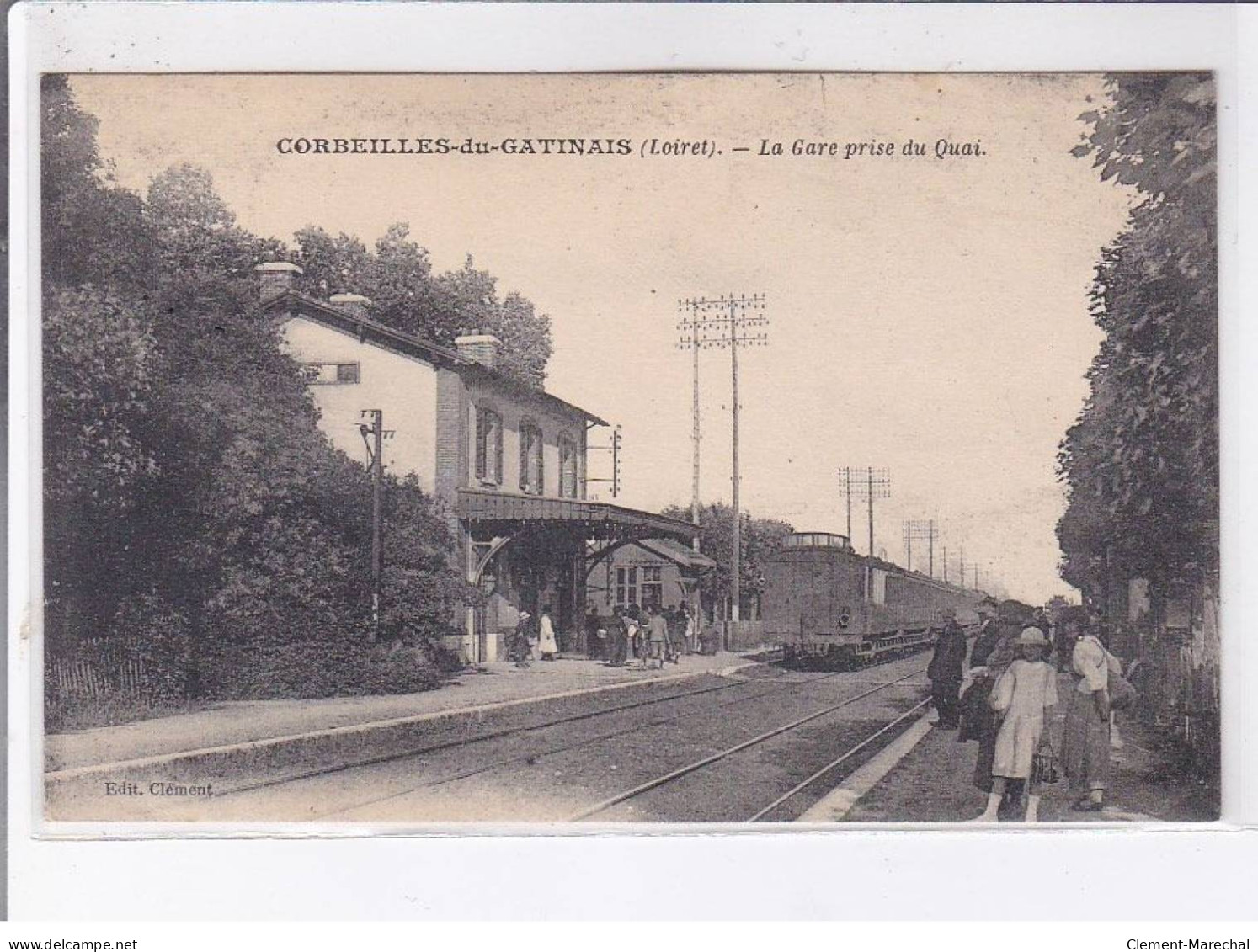 CORBEILLES-du-GATINAIS: La Gare Prise Du Quai - Très Bon état - Autres & Non Classés