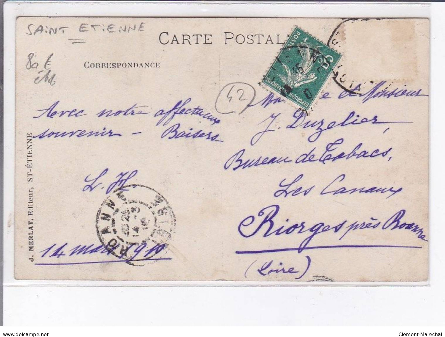 SAINT-ETIENNE: Char Des Mineurs Fête Du 6 Mars 1910 - Très Bon état - Saint Etienne