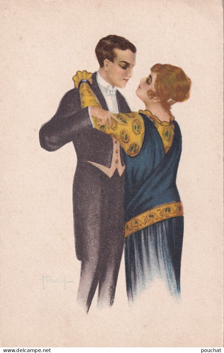 JA 28- COUPLE - ATTIRANCE - ART NOUVEAU - ILLUSTRATEUR MILIOTTY SERIE N° 6204 - Andere & Zonder Classificatie