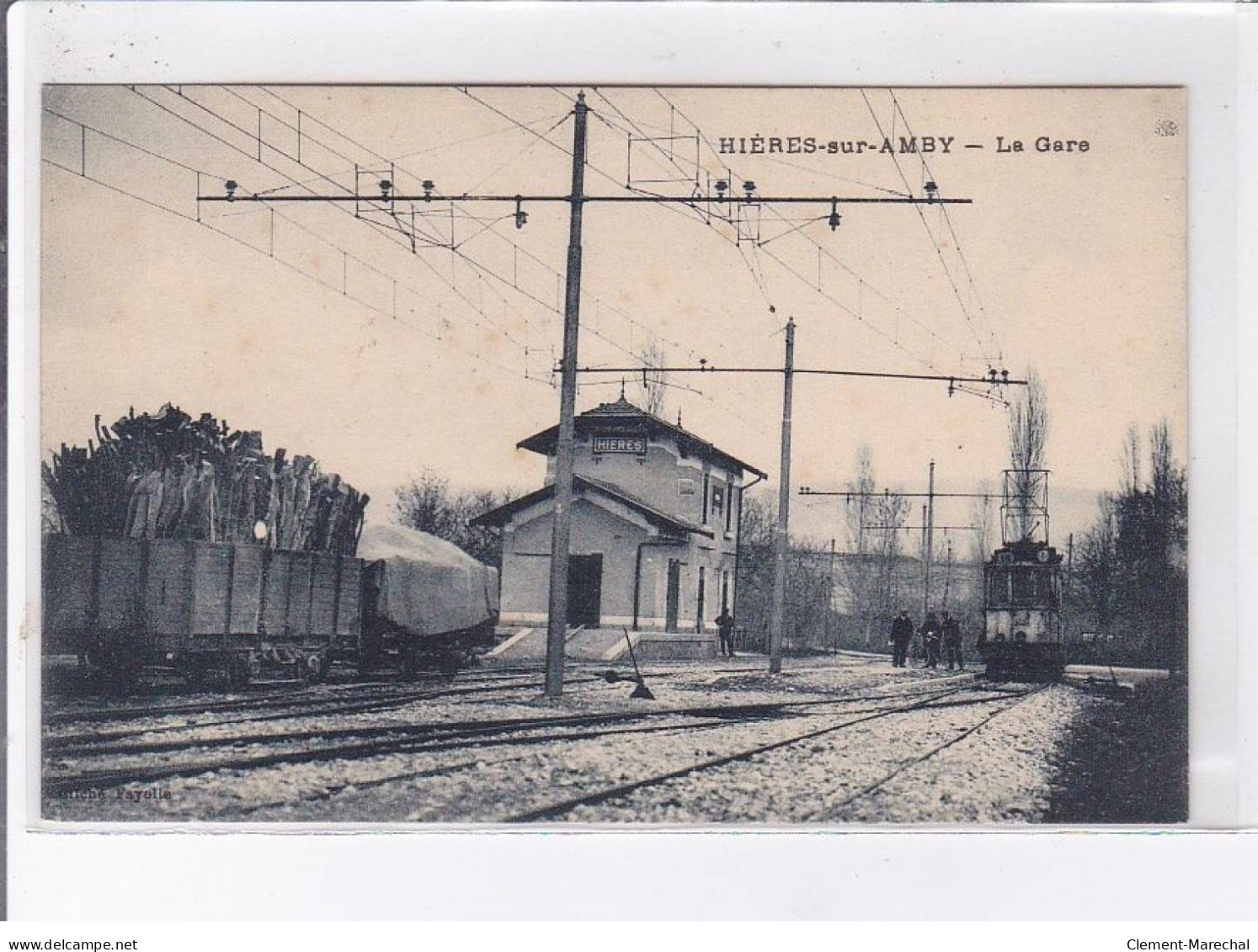 HIERES-sur-AMBY: La Gare - Très Bon état - Autres & Non Classés