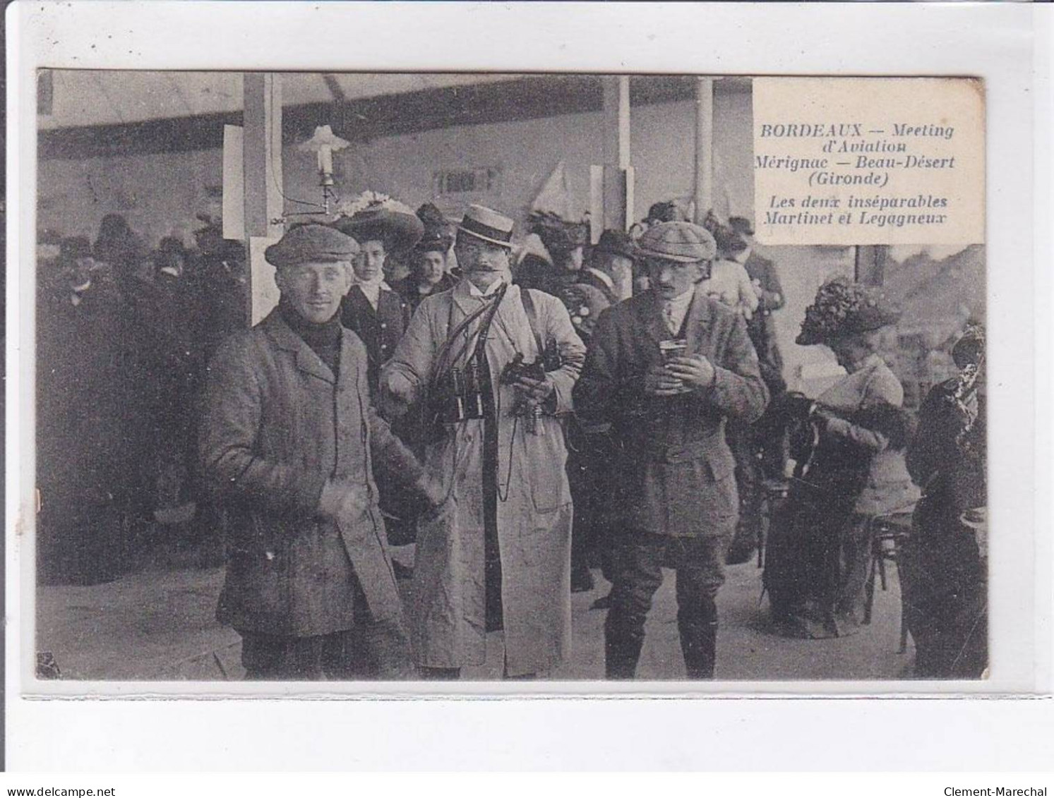 BORDEAUX: Meeting D'aviation Mérignac Beau-désert Les Deux Inséparables Martinet Et Legagneux - Très Bon état - Sonstige & Ohne Zuordnung