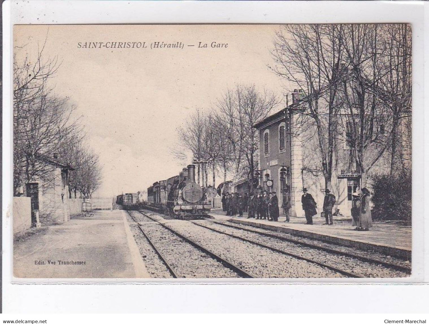 SAINT-CHRISTOL: La Gare - état - Other & Unclassified