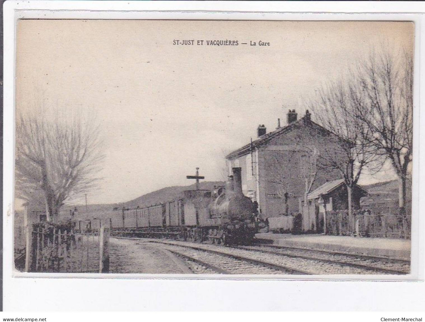 SAINT-JUST-et-VACQUIERES: La Gare - Très Bon état - Autres & Non Classés