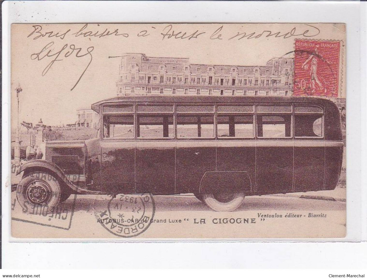 BIARRITZ: Autobus-car De Grand Luxe "la Cigogne" - état - Biarritz