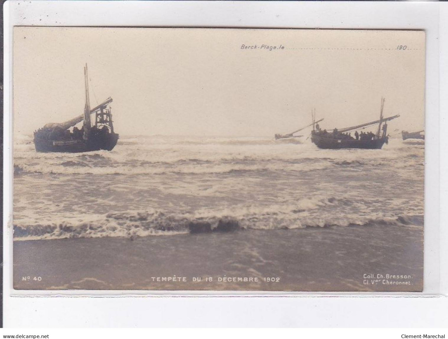 BERCK: Tempête Du 18 Décembre 1902 - Très Bon état - Berck