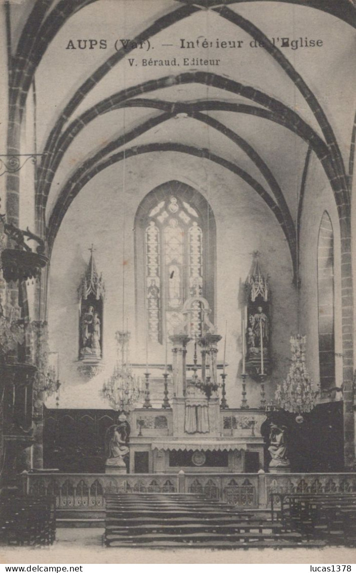 83 / AUPS / INTERIEUR DE L EGLISE - Aups