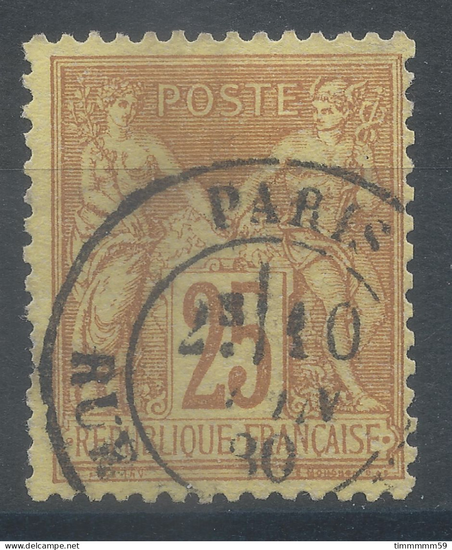Lot N°82874   N°92, Oblitéré Cachet à Date De PARIS - 1876-1898 Sage (Type II)
