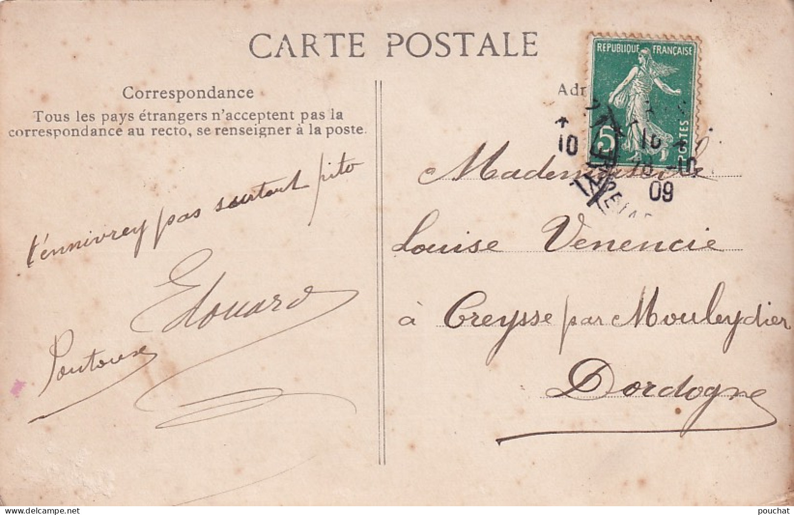 JA 28- LES TIMBRES ET LEUR LANGAGE - SEMEUSES ET COUPLE DANS MEDAILLON - Stamps (pictures)