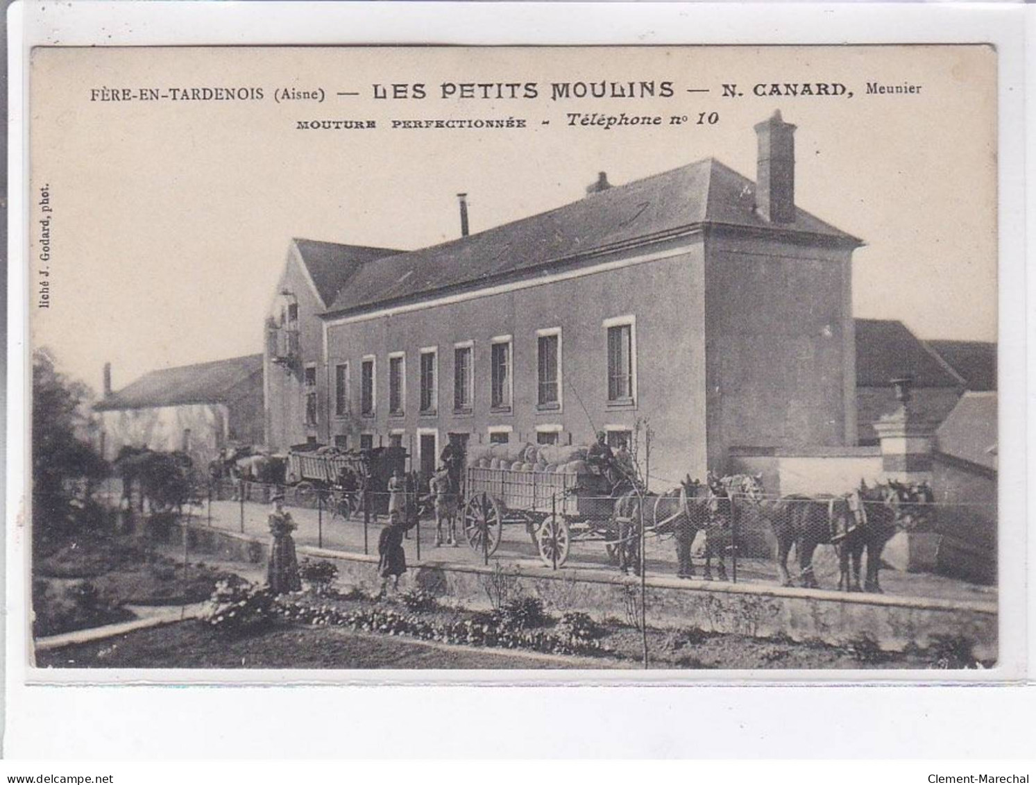 FERE-en-TARDENOIS: Les Petits Moulins, N. Canard Meunier Mouture Perfectionnée - état - Fere En Tardenois