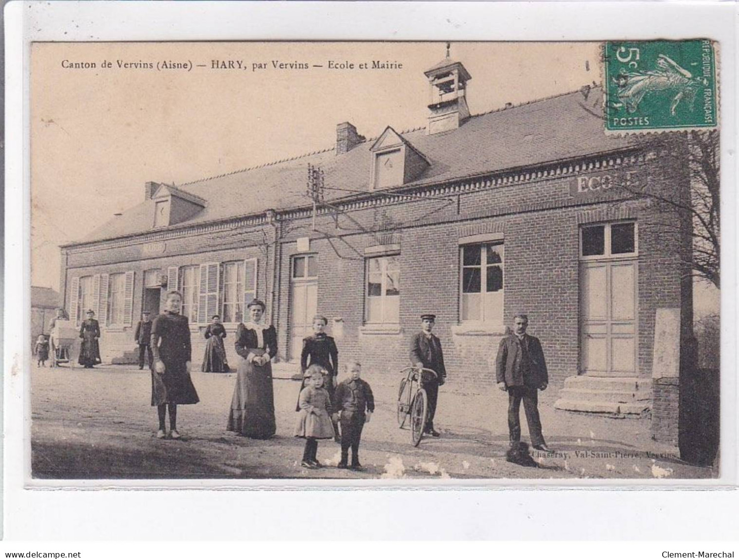 HARY: école Et Mairie, Canton De Vervins - état - Other & Unclassified