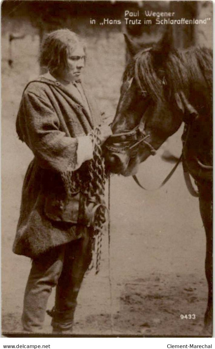 ARTISTES CINEMA ACTEUR Ou ACTRICE: Cinéma, Paul Wegener In Hans Trutz Im Schlaraffenland - Très Bon état - Artistes