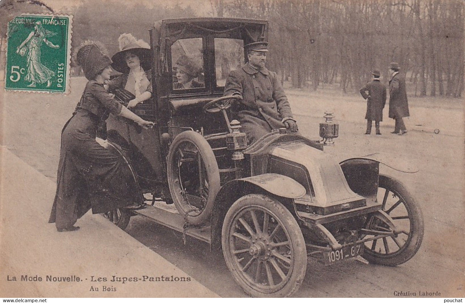 JA 28- LA MODE NOUVELLE - LES JUPES PANTALONS - AU BOIS (75)- AUTOMOBILE ET SON CHAUFFEUR - Moda