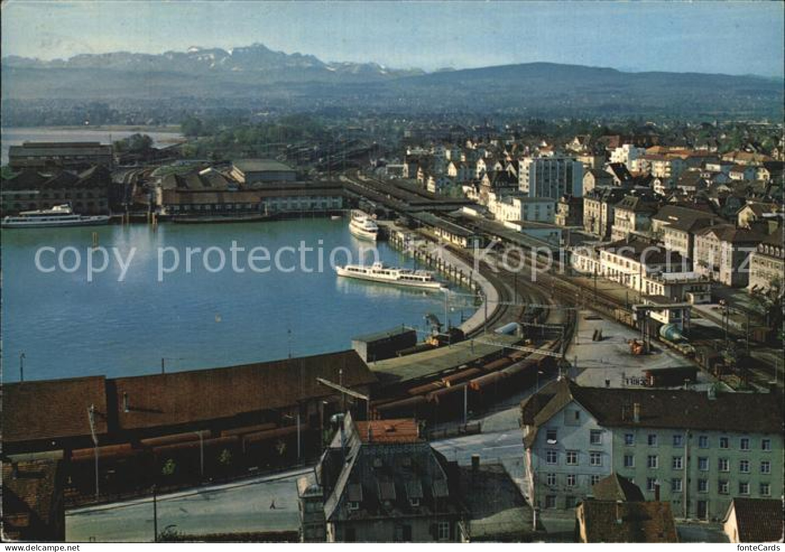 12590841 Romanshorn Bodensee Hafen Bahnhof Alpen Romanshorn - Autres & Non Classés