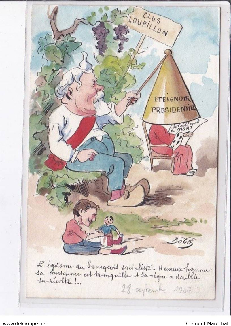 ILLUSTRATEUR BOBB FALLIERES: Clos Loupillon, Eteigner Présidentiel - Très Bon état - Autres & Non Classés