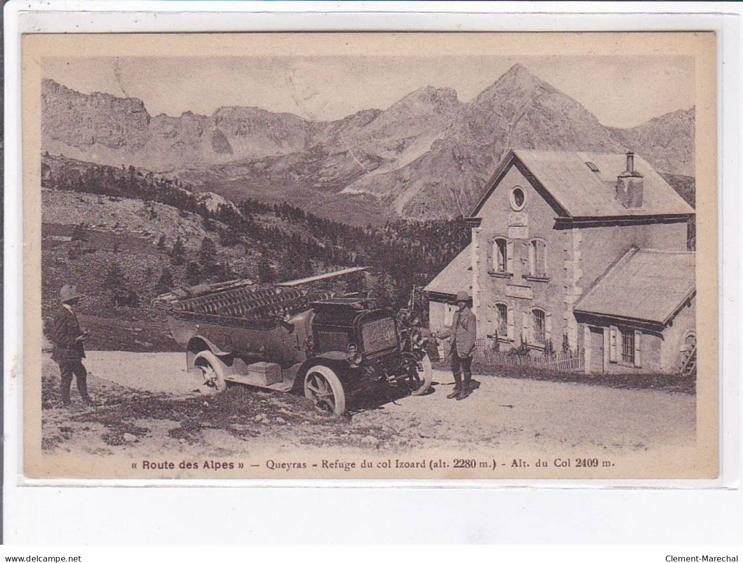 QUEYRAS: Route Des Alpes, Refuge Du Col Izoard, Autobus - Très Bon état - Sonstige & Ohne Zuordnung