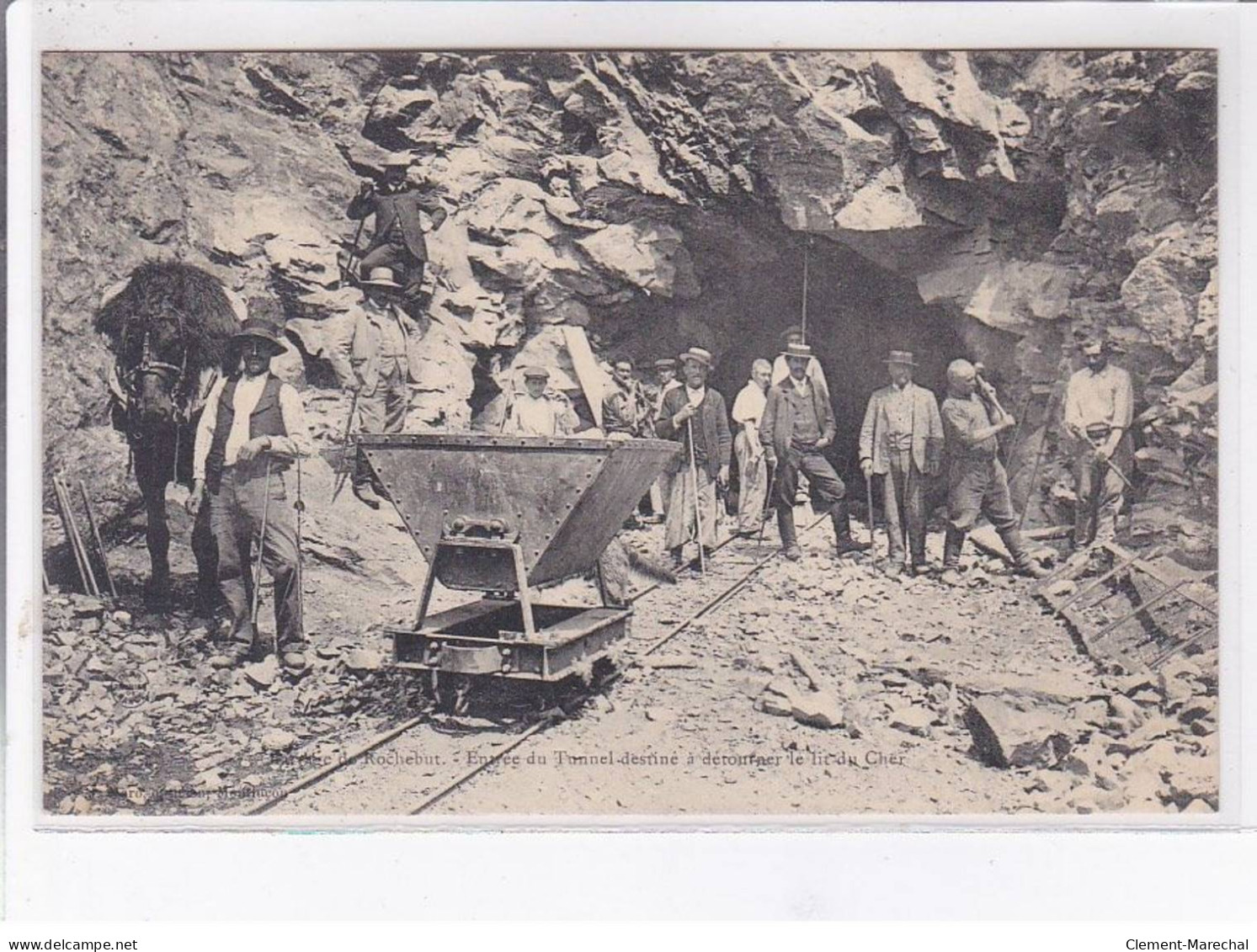 ROCHEBUT: Entrée Du Tunnel Destiné à Détourner Le Lit Du Cher - Très Bon état - Autres & Non Classés