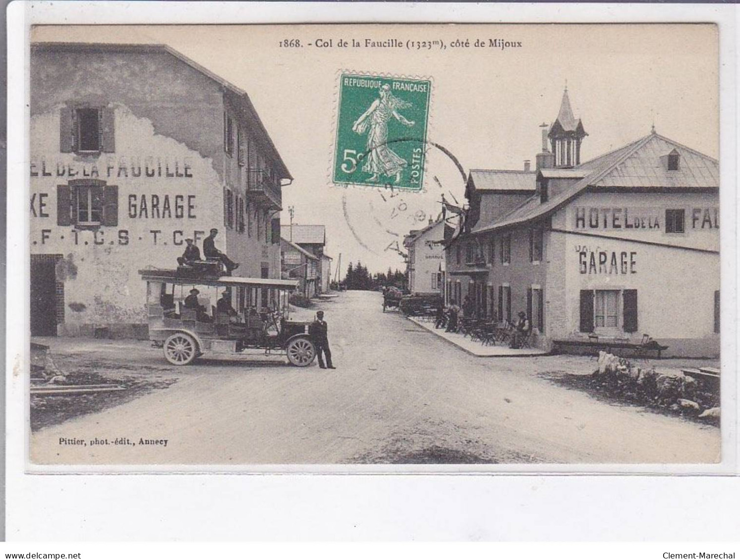 COL DE LA FAUCILLE: Côté De Mijoux, Autobus, Garage, Hôtel - Très Bon état - Zonder Classificatie