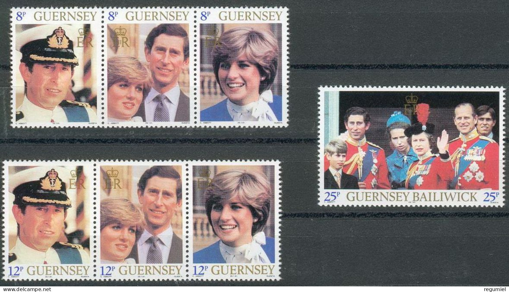 Guernsey 220/226 ** MNH. 1981 - Guernesey