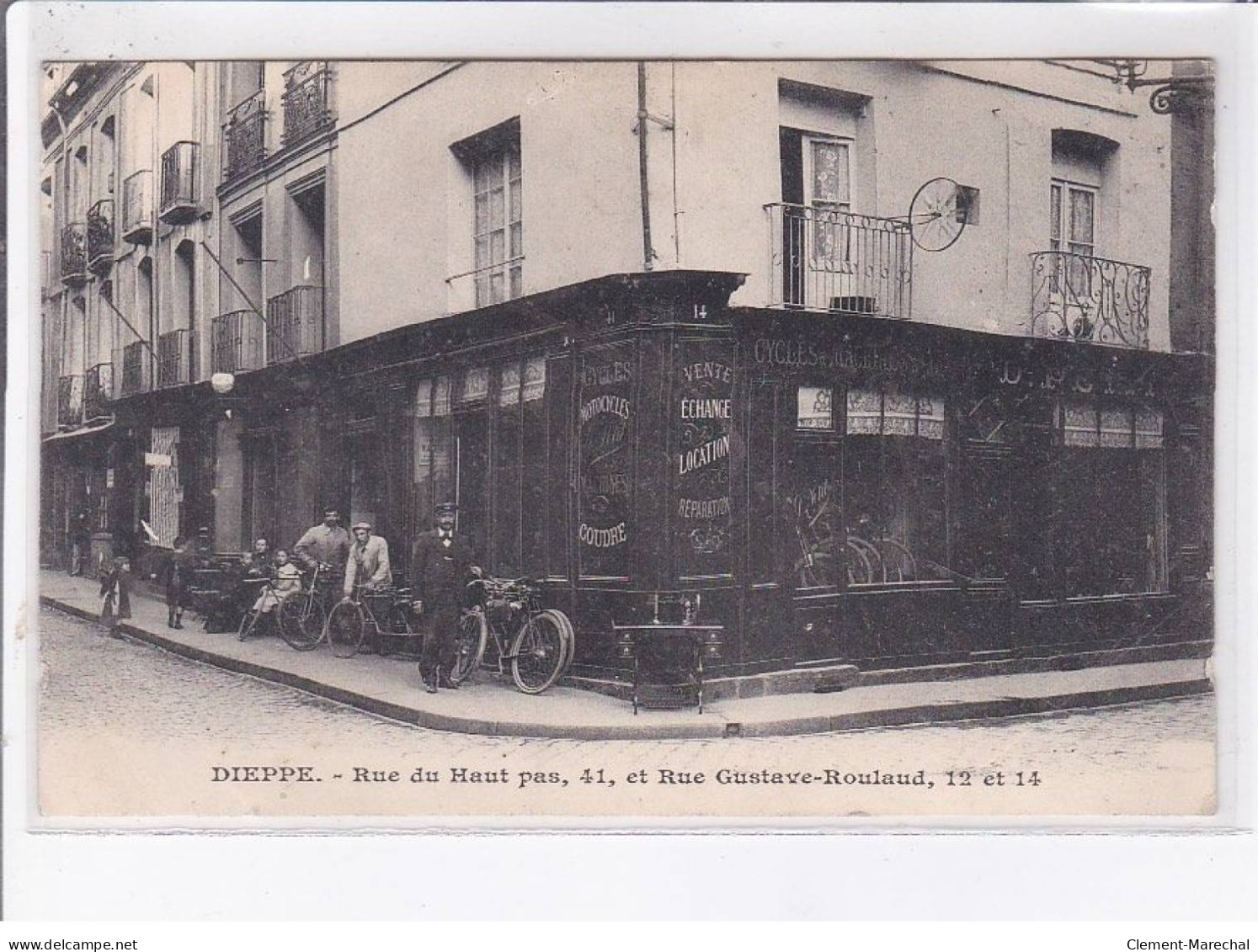 DIEPPE: Rue Du Haut Pas 41 Et Rue Gustave-roulaud 12 Et 14, Magasin De Cycles - Très Bon état - Dieppe