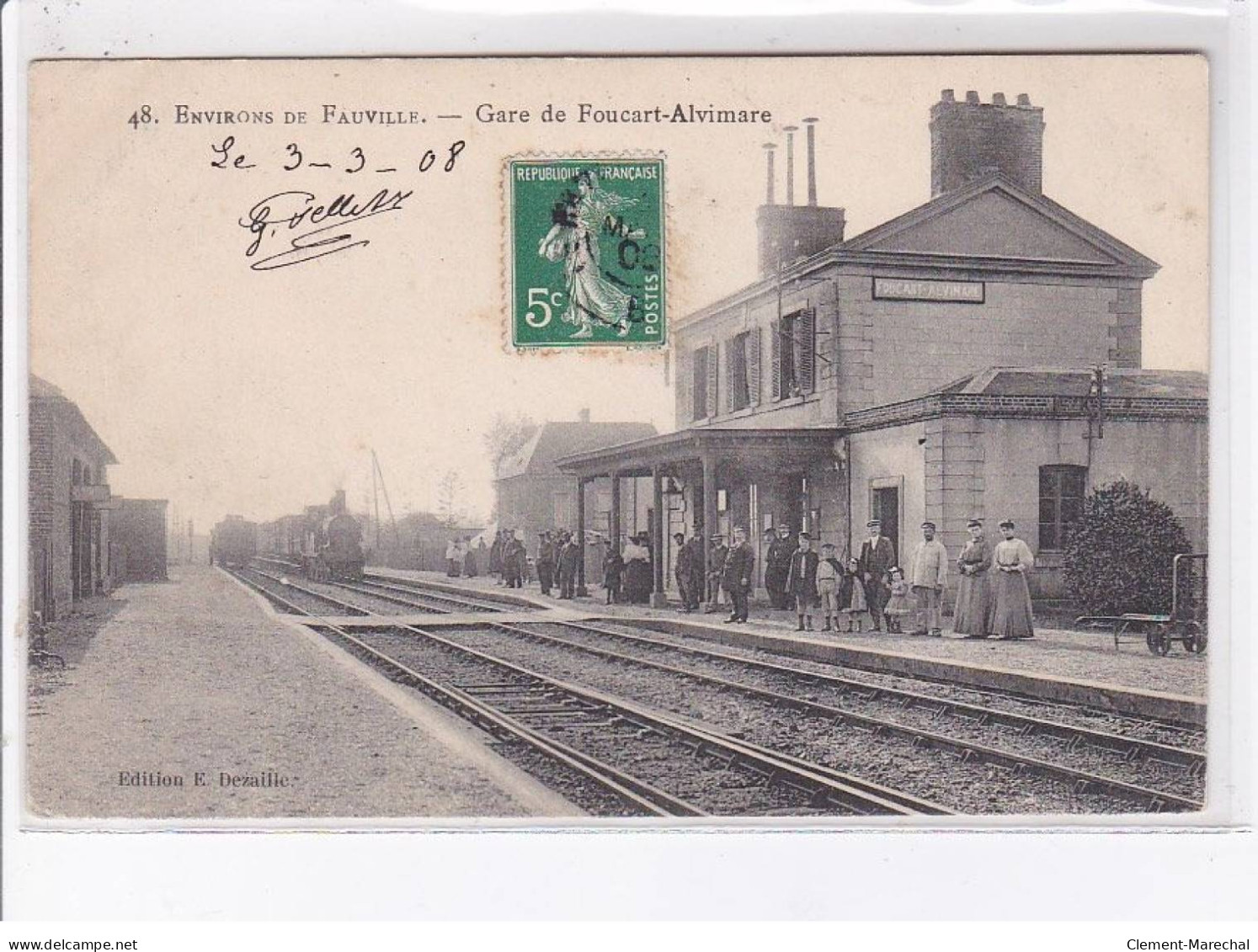 FOUCART-ALVIMARE: La Gare - Très Bon état - Andere & Zonder Classificatie