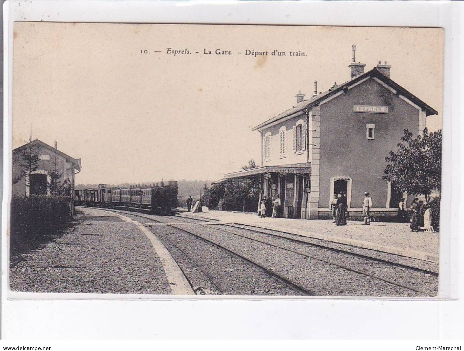 ESPRELS: La Gare, Départ D'un Train - Très Bon état - Sonstige & Ohne Zuordnung