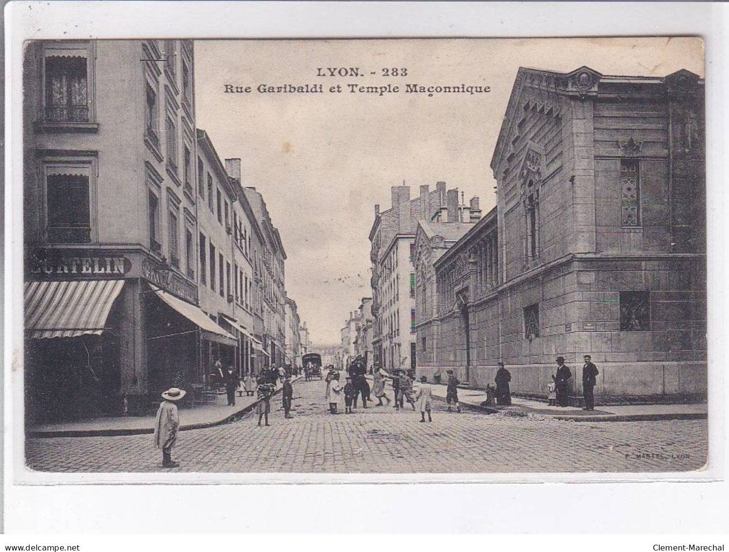 LYON: Rue Garibaldi Et Temple Maçonnique - état - Altri & Non Classificati