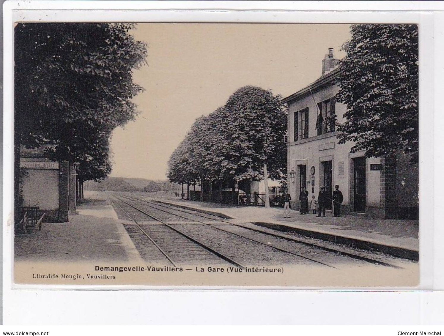 DEMANGEVELLE-VAUVILLERS: La Gare (vue Intérieure) - Très Bon état - Sonstige & Ohne Zuordnung