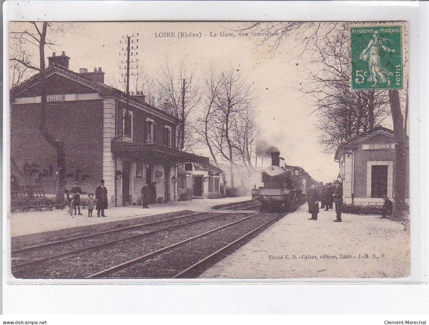 LOIRE: La Gare Vue Intérieure - Très Bon état - Loire Sur Rhone