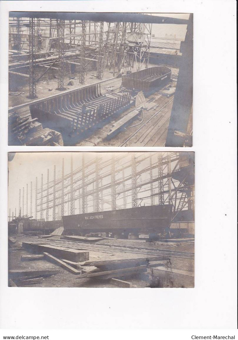 MULHOUSE - Lot de 13 photos et 35 cartes photos - Usine Wallach Frères - Trains - bateaux - état