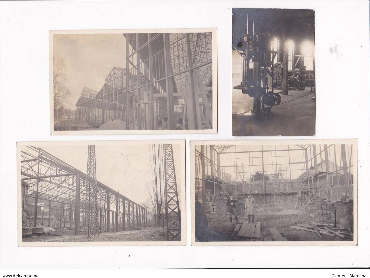 MULHOUSE - Lot de 13 photos et 35 cartes photos - Usine Wallach Frères - Trains - bateaux - état