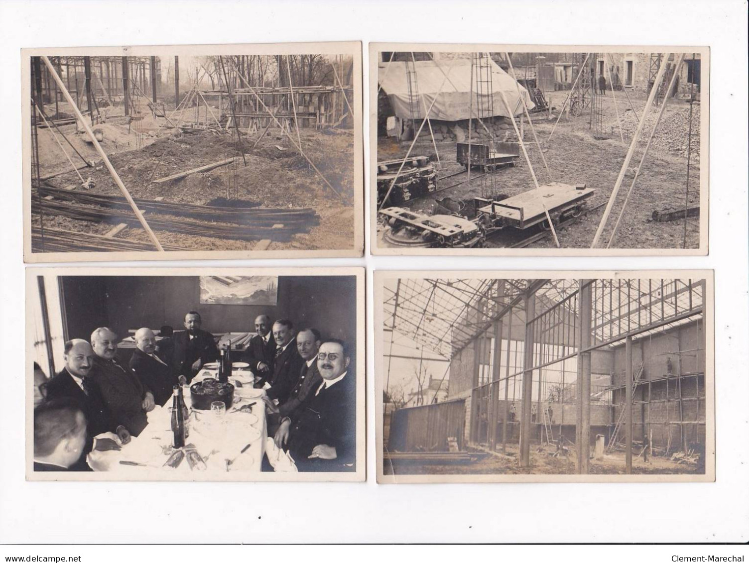 MULHOUSE - Lot de 13 photos et 35 cartes photos - Usine Wallach Frères - Trains - bateaux - état