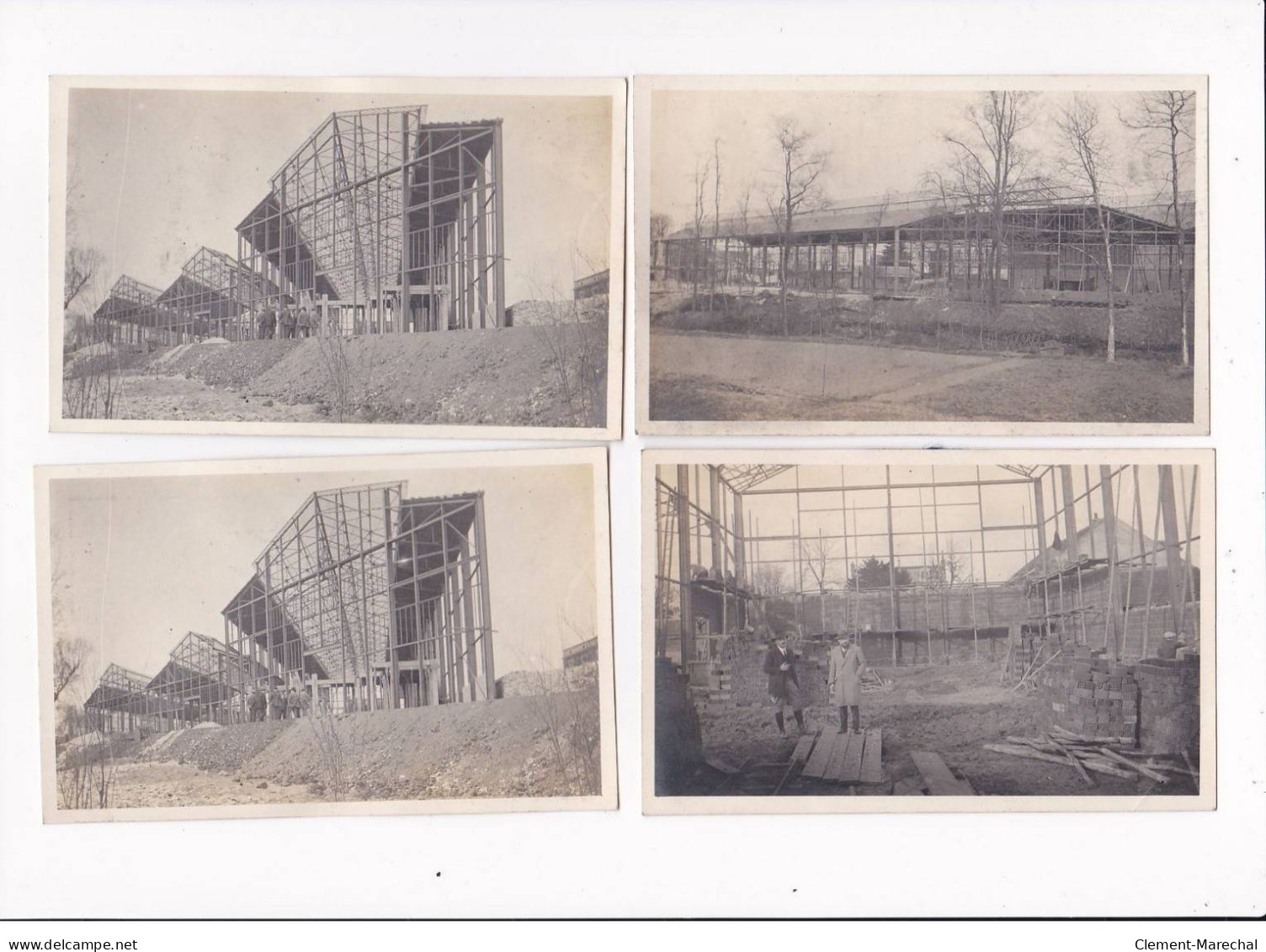 MULHOUSE - Lot de 13 photos et 35 cartes photos - Usine Wallach Frères - Trains - bateaux - état