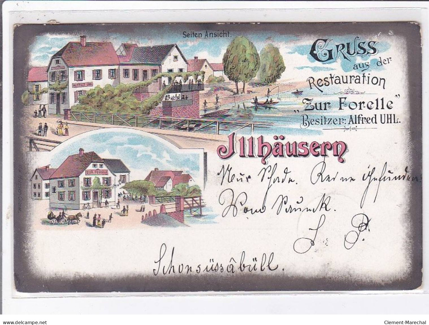 Jllhäusern: Gruss Aus Der Restauration Zur Forell Besilzer Alfred Uhl - Très Bon état - Other & Unclassified