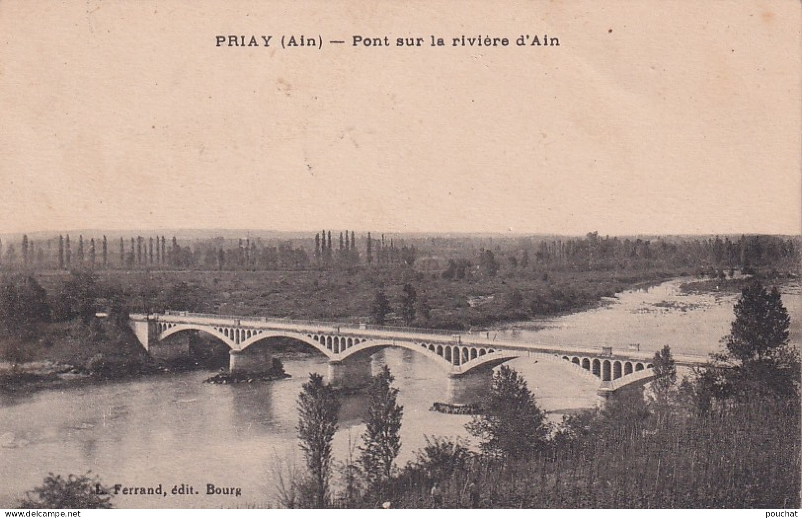 JA 29-(01) PRIAY - PONT SUR LA RIVIERE D'AIN - VUE GENERALE - Non Classés