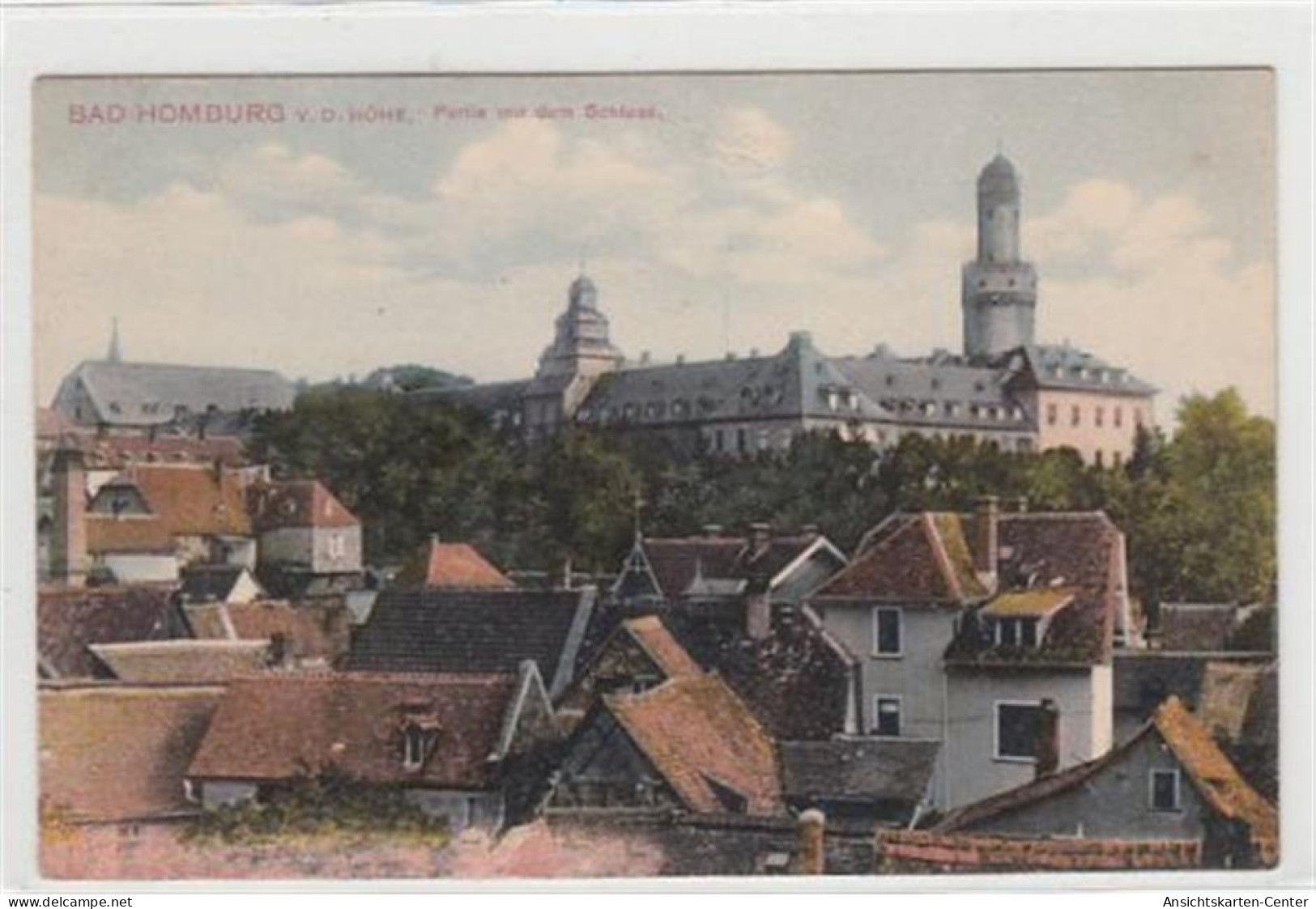 39092906 - Bad Homburg.  Ein Blick Auf Die Stadt Schloss Ungelaufen  Leicht Buegig, Kleiner Knick Unten Rechts, Sonst G - Bad Homburg